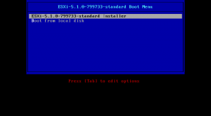 ESXi - boot from the CD